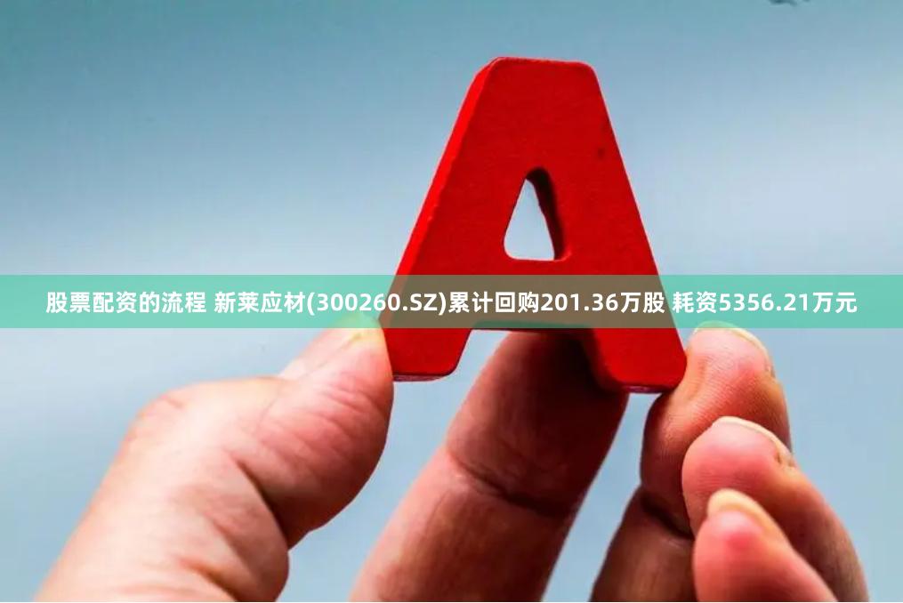 股票配资的流程 新莱应材(300260.SZ)累计回购201.36万股 耗资5356.21万元